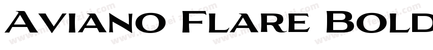 Aviano Flare Bold字体转换